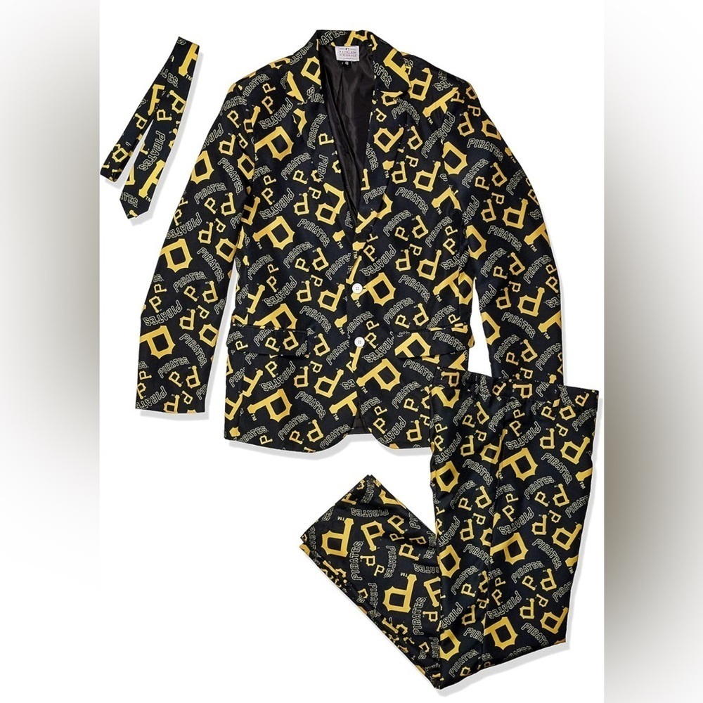 NWT- FOCO MLB Pittsburgh Pirates Men’s 2 Piece Ugly Business Suit